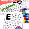 Learn to recognize letter E with this cute, simple, no prep E is for Easter Egg Dot Marker Letter Find. Perfect for toddlers, preschoolers, and kindergarteners who are learning to read. Includes lowercase, uppercase, and mixed case versions in color and black & white.