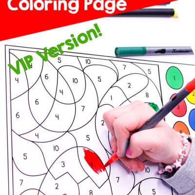 Easter Egg Color by Number Coloring Page - VIP Version ...