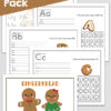 Practice uppercase and lowercase letter recognition, tracing, and matching with this cute Gingerbread ABC Practice Pack. Preschoolers and kindergarteners will love these no-prep literacy activity pages.