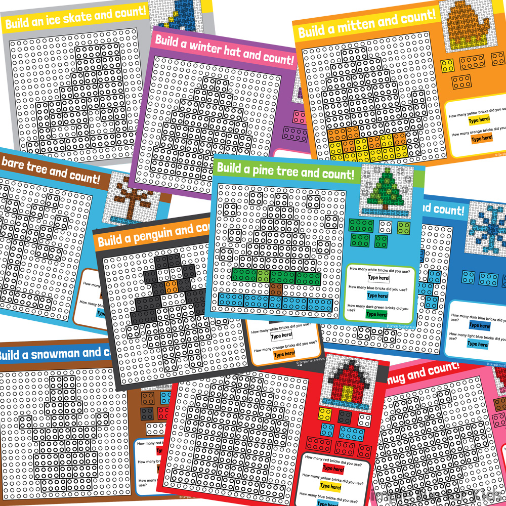 Ten fun EDITABLE winter-themed digital LEGO challenges for Google Slides and Google Classroom. Students can practice skills such as copying & pasting, dragging & dropping, typing in text boxes, and counting in a super-engaging way.