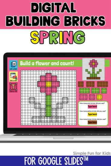Ten fun and engaging EDITABLE spring-themed digital building bricks challenges for distance learning with Google Slides and Google Classroom. Students can practice skills such as copying & pasting, dragging & dropping, typing in text boxes, and counting in a super-engaging way.