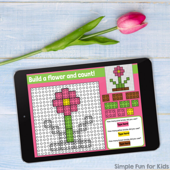 Ten fun and engaging EDITABLE spring-themed digital LEGO challenges for distance learning with Google Slides and Google Classroom. Students can practice skills such as copying & pasting, dragging & dropping, typing in text boxes, and counting in a super-engaging way.