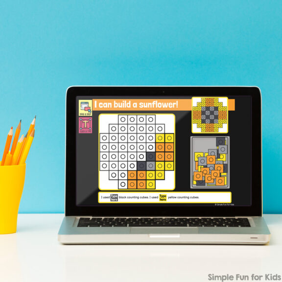Ten fun and engaging EDITABLE fall-themed digital counting cubes challenges for distance learning with kindergarteners and first graders. Fine motor, drag&drop, counting, and typing.