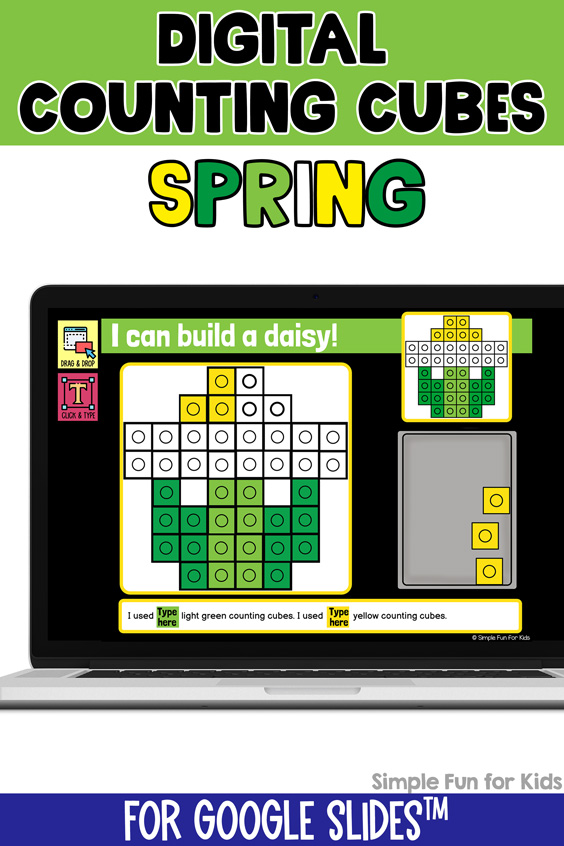 Ten fun and engaging EDITABLE spring-themed digital counting cubes challenges for distance learning with Google Slides and Google Classroom. Students can practice skills such as copying & pasting, dragging & dropping, typing in text boxes, and counting in a super-engaging way.