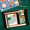 A closer look at the Irish flag counting cubes template as part of the Digital Counting Cubes St. Patrick's Day Build and Count Challenge.